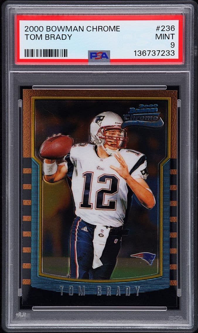 2000 #236 Tom Brady PSA 9 Bowman