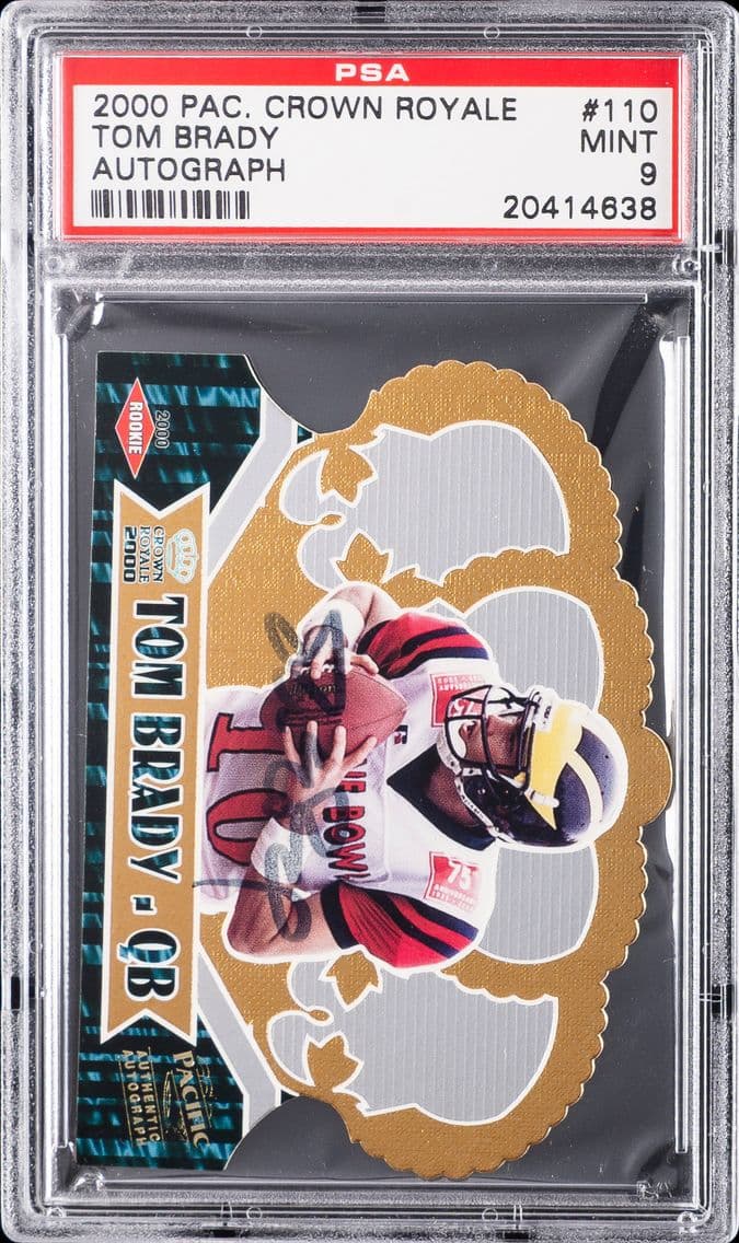 2000 #110 Tom Brady PSA 9 Pacifi