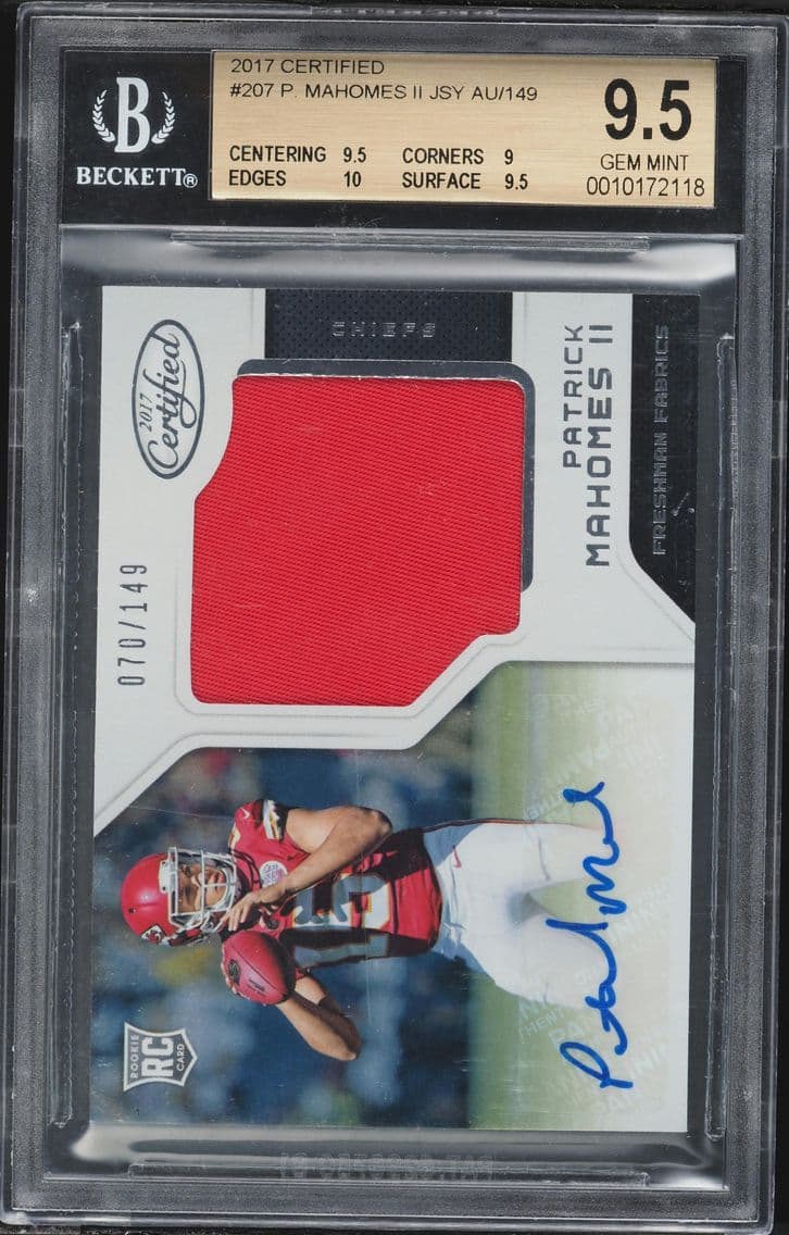 2017 #207 Patrick Mahomes II BGS