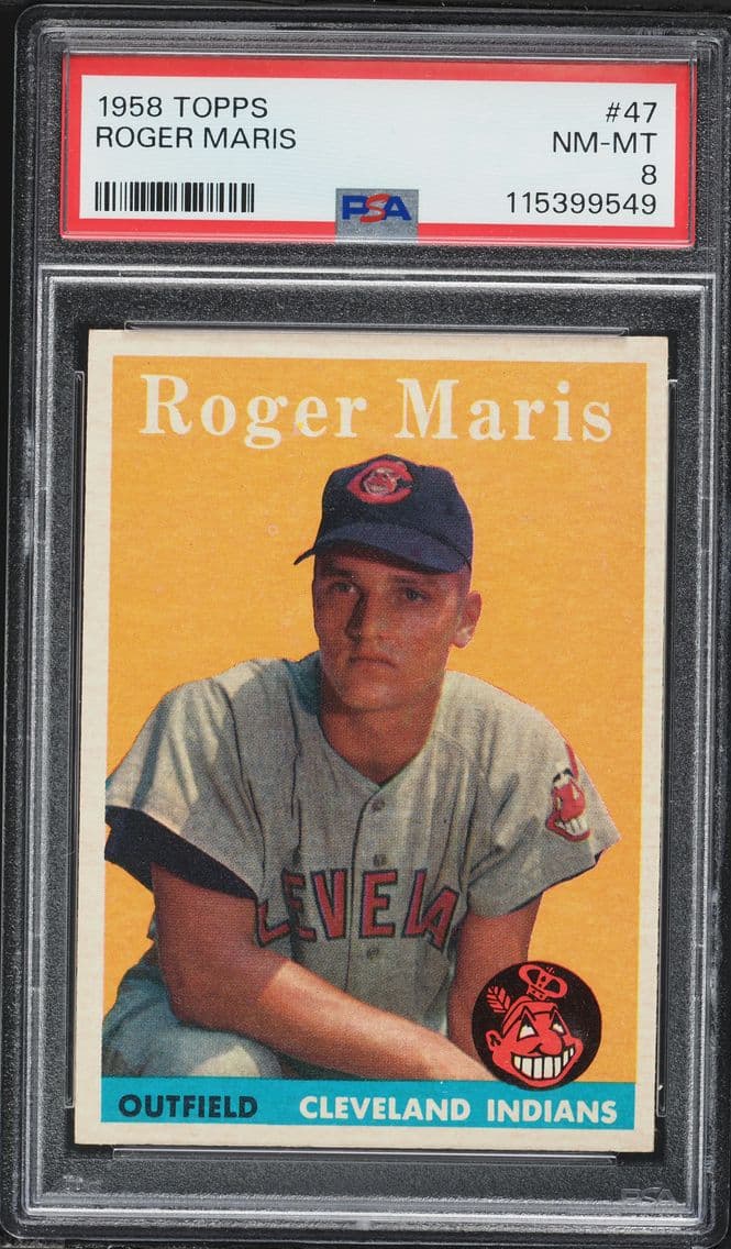 1958 #47 Roger Maris PSA 8 Topps