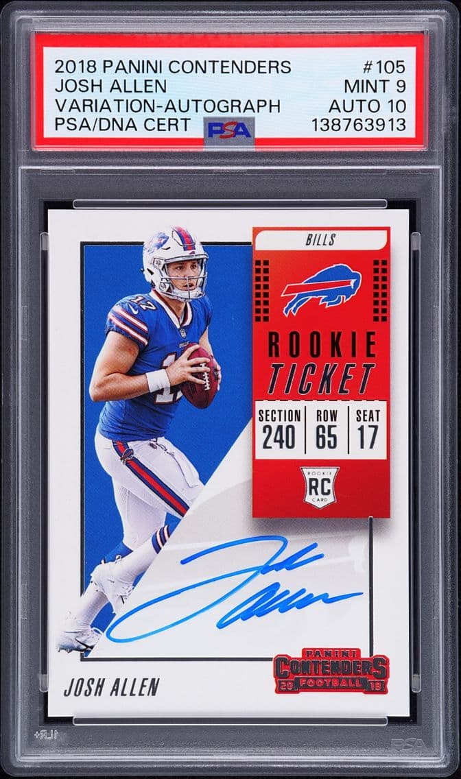 2018 #105 Josh Allen PSA 9 Panin
